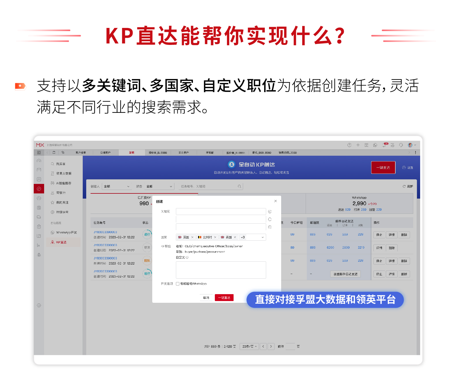 孚盟MX新增WhatsApp開發(fā)與KP直達兩大功能模塊，為外貿企業(yè)拓展商機提供雙重助力(圖9)