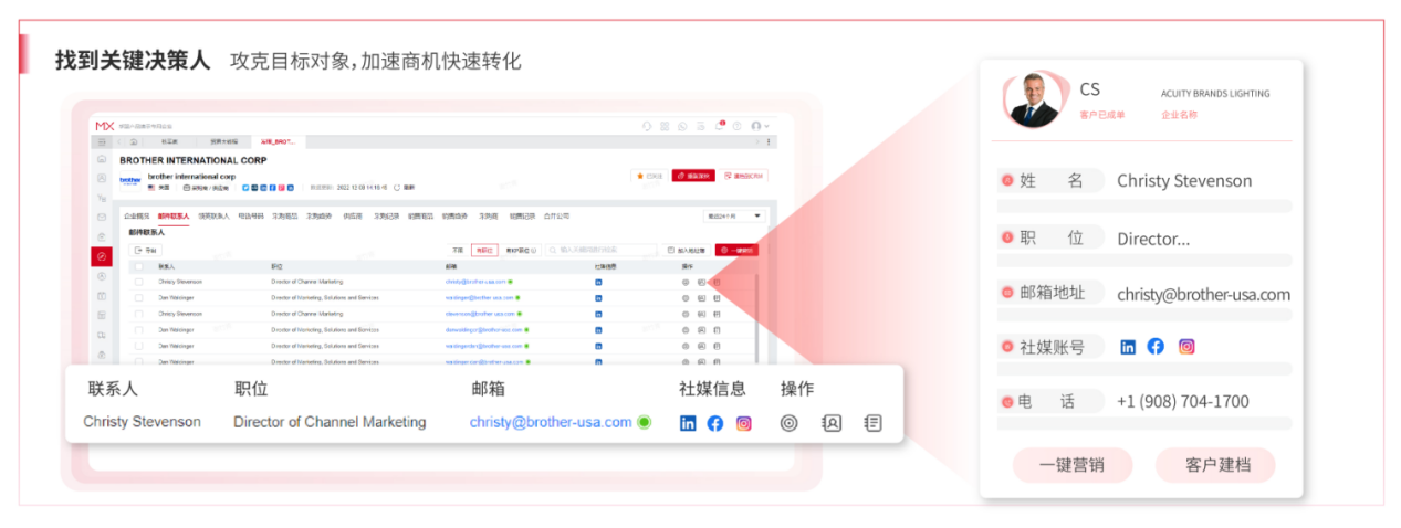 找外貿客戶軟件界面