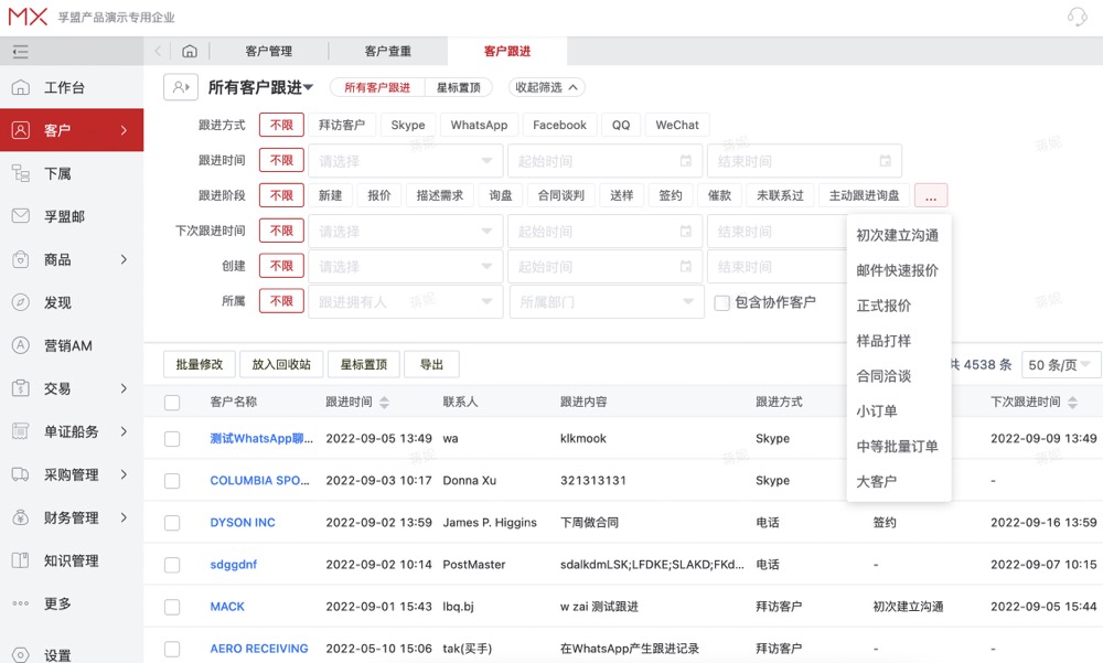 外貿行業客戶管理辦法
