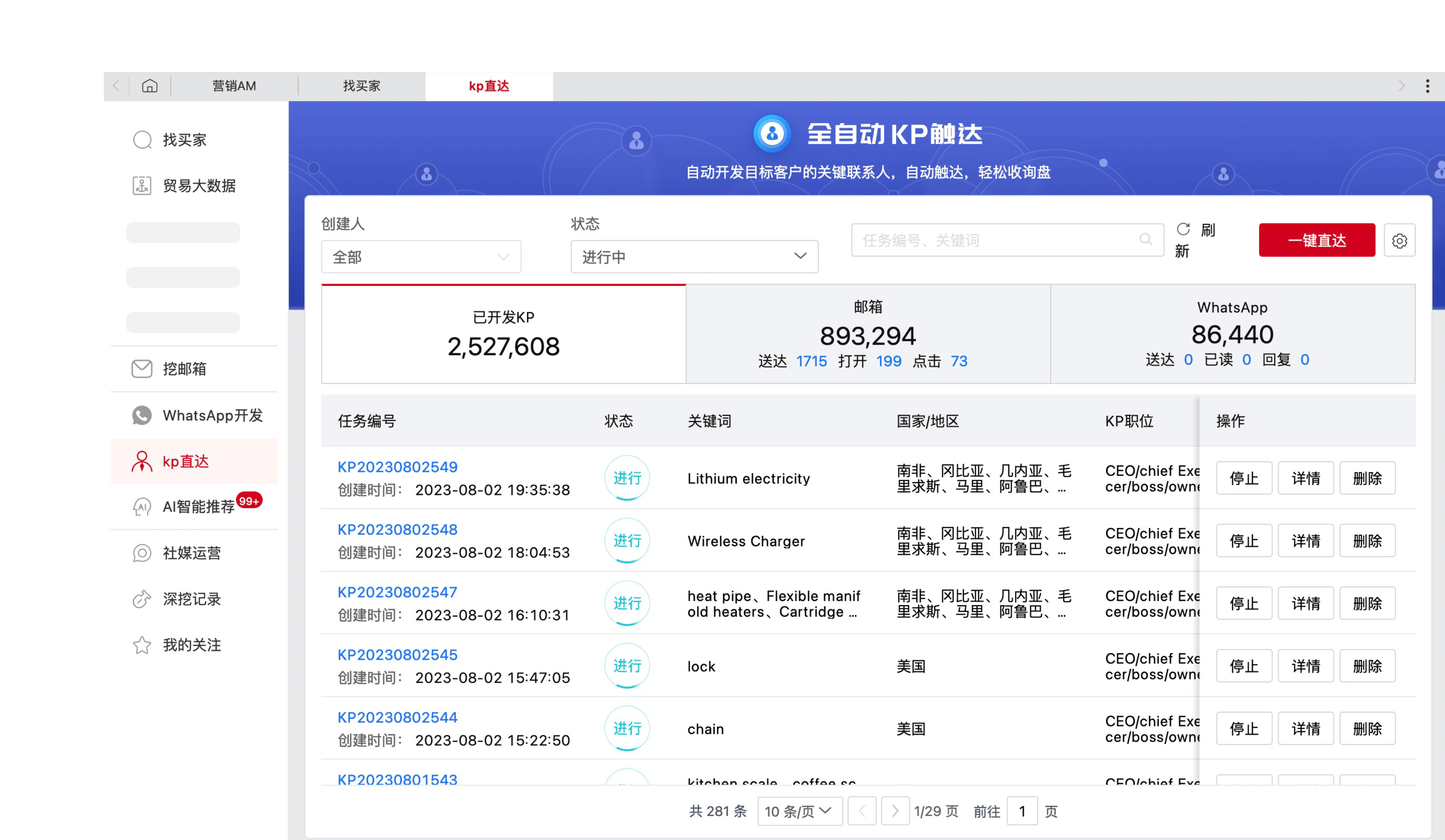 挖掘外貿客戶郵箱信息