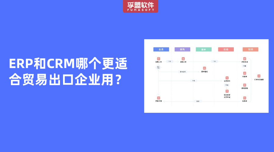 ERP和CRM哪個更適合貿(mào)易出口企業(yè)用？