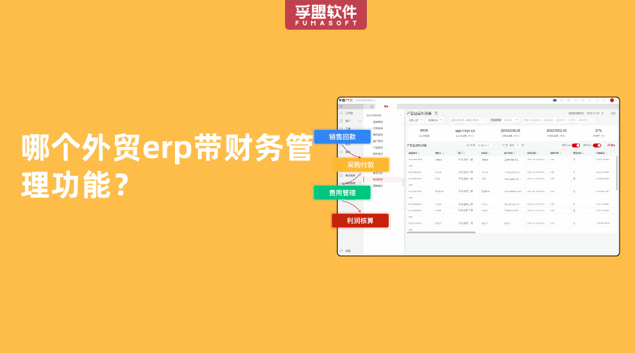 哪個外貿(mào)erp帶財(cái)務(wù)管理功能？