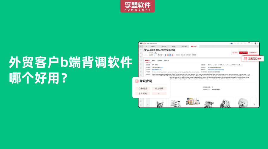 外貿(mào)客戶b端背調(diào)軟件哪個好用？