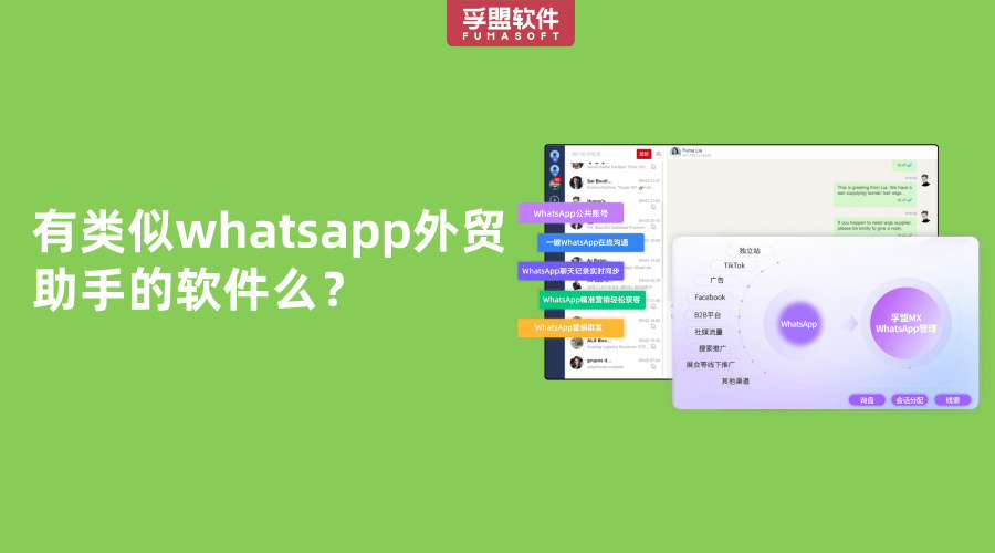 有類似whatsapp外貿助手的軟件么？
