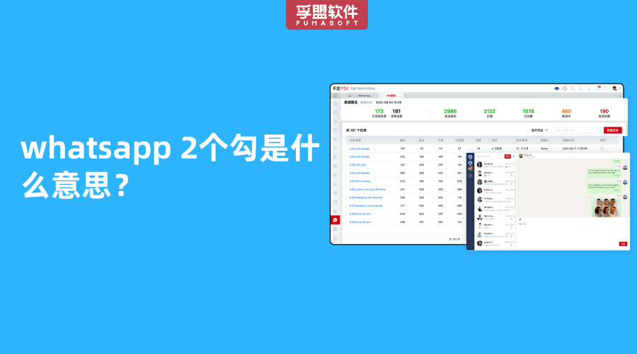 whatsapp 2個勾是什么意思？