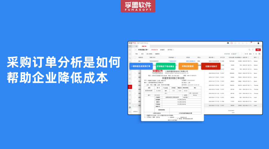 采購訂單分析是如何幫助企業(yè)降低成本