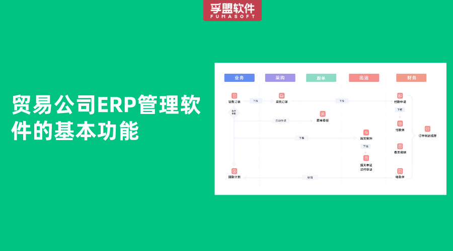貿(mào)易公司ERP管理軟件的基本功能