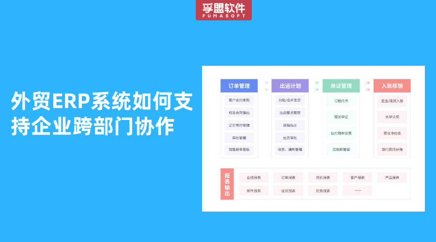 外貿ERP系統如何支持企業跨部門協作
