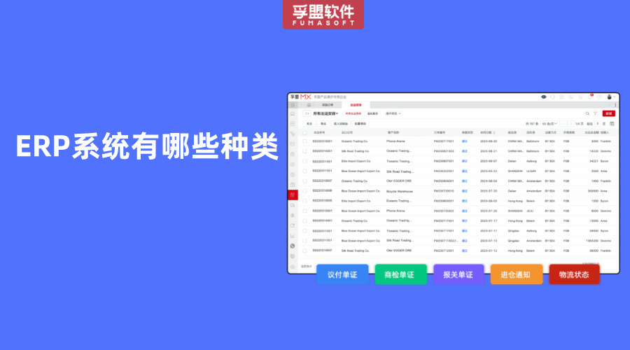 ERP系統有哪些種類