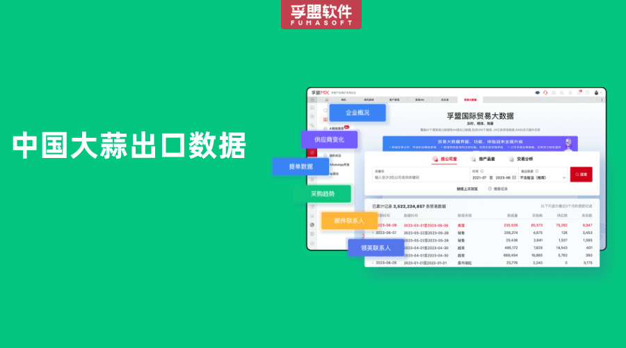 中國大蒜出口數(shù)據(jù)「近3年數(shù)據(jù)」