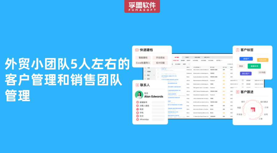 外貿小團隊5人左右的客戶管理和銷售團隊管理