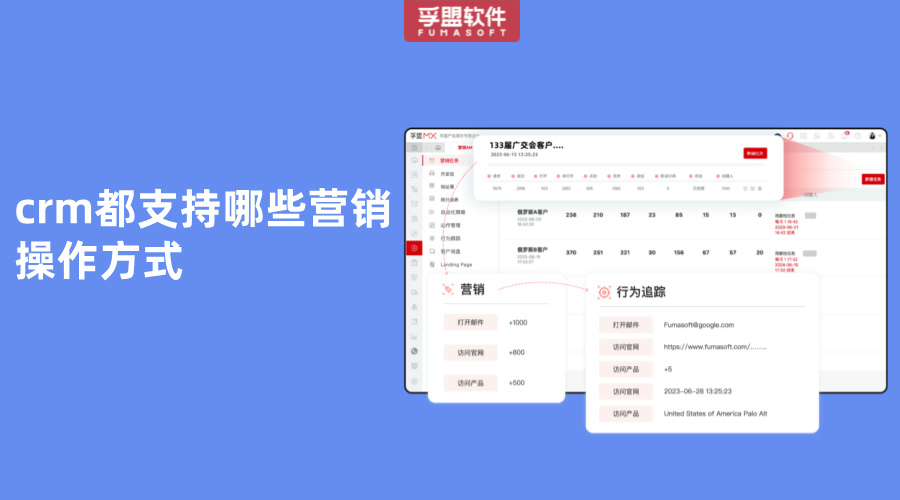 crm都支持哪些營銷操作方式